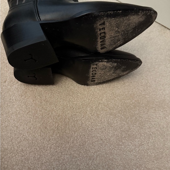 Tecovas Jolene Black Leather Cowgirl Boots - Picture 5 of 7